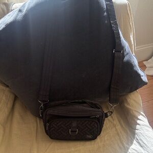 Lug Black Woven Messenger Bag